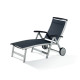 Bain de soleil design inclinable aluminium/Textilux Royal - Sieger Exclusiv