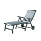 Bain de soleil design inclinable aluminium/Textilux Royal - Sieger Exclusiv
