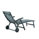 Bain de soleil design inclinable aluminium/Textilux Royal - Sieger Exclusiv