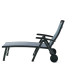 Bain de soleil design inclinable aluminium/Textilux Royal - Sieger Exclusiv