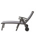 Bain de soleil design inclinable aluminium/Textilux Royal - Sieger Exclusiv