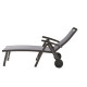 Bain de soleil design inclinable aluminium/Textilux Royal - Sieger Exclusiv