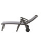 Bain de soleil design inclinable aluminium/Textilux Royal - Sieger Exclusiv