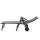 Bain de soleil design inclinable aluminium/Textilux Royal - Sieger Exclusiv