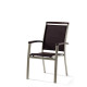 Ensemble table et fauteuils de jardin extensible aluminium/Textilux 8 personnes Royal - Sieger Exclusiv