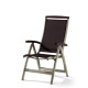Ensemble table et fauteuils de jardin extensible aluminium/Textilux 8 personnes Royal - Sieger Exclusiv