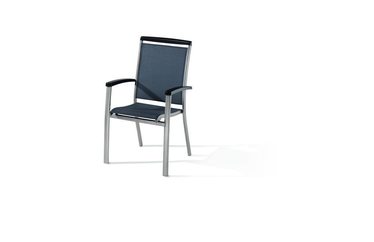 Fauteuil salon de jardin empilable aluminium/Textilux Royal - Sieger Exclusiv Fauteuil salon de jardin empilable aluminium/Textilux Royal - Sieger Exclusiv