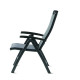 Grand fauteuil salon de jardin pliant inclinable aluminium/Textilux Royal - Sieger Exclusiv