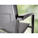Ensemble table et fauteuils de jardin pliant aluminium/Textilux 6 personnes Royal - Sieger Exclusiv