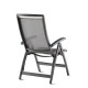 Ensemble table et fauteuils de jardin pliant aluminium/Textilux 6 personnes Royal - Sieger Exclusiv