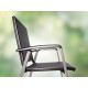 Ensemble table et fauteuils de jardin pliant aluminium/Textilux 6 personnes Salerno - Sieger Exclusiv