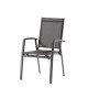 Fauteuil salon de jardin empilable aluminium/Textilux Salerno - Sieger Exclusiv
