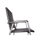 Fauteuil salon de jardin empilable aluminium/Textilux Salerno - Sieger Exclusiv