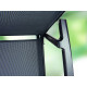 Fauteuil salon de jardin empilable aluminium/Textilux Salerno - Sieger Exclusiv
