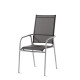 Ensemble table et fauteuils de jardin aluminium/Textilux 6 personnes Sirio - Sieger Exclusiv