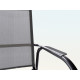 Ensemble table et fauteuils de jardin aluminium/Textilux 6 personnes Sirio - Sieger Exclusiv