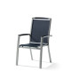 Ensemble table et fauteuils de jardin extensible aluminium/Textilux 10 personnes Trento - Sieger Exclusiv