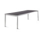 Ensemble table et fauteuils de jardin extensible aluminium/Textilux 10 personnes Trento - Sieger Exclusiv