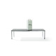 Ensemble table et fauteuils de jardin extensible aluminium/Textilux 10 personnes Trento - Sieger Exclusiv