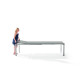 Ensemble table et fauteuils de jardin extensible aluminium/Textilux 10 personnes Trento - Sieger Exclusiv