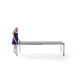 Ensemble table et fauteuils de jardin extensible aluminium/Textilux 10 personnes Trento - Sieger Exclusiv