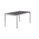 Ensemble table et fauteuils de jardin extensible aluminium/Textilux 10 personnes Trento - Sieger Exclusiv