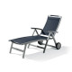 Bain de soleil design inclinable aluminium/Textilux Trento - Sieger Exclusiv