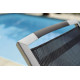 Bain de soleil design inclinable aluminium/Textilux Trento - Sieger Exclusiv