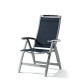 Grand fauteuil salon de jardin pliant inclinable aluminium/Textilux Trento - Sieger Exclusiv