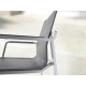 Ensemble table et fauteuils de jardin empilables aluminium/Textilux 2 personnes Yara - Sieger Exclusiv