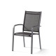 Ensemble table et fauteuils de jardin pliant aluminium/Textilux 6 personnes Meran - Sieger