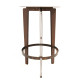 Table de jardin ronde en corten bruni LEGGERO 002 - TrackDesign par Giuseppe Pio D’Altilia