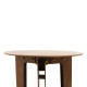 Table de jardin ronde en corten bruni LEGGERO 002 - TrackDesign par Giuseppe Pio D’Altilia