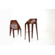 Chaise de jardin en corten bruni FOGLIA 001 - TrackDesign par Giuseppe Pio D’Altilia