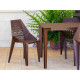Chaise de jardin en corten bruni FOGLIA 001 - TrackDesign par Giuseppe Pio D’Altilia