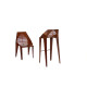 Tabouret de jardin en corten bruni FOGLIA 002 - TrackDesign par Giuseppe Pio D’Altilia