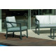 Salon de jardin bas 4 personnes en aluminium et DralonLux - Acapulco - Hevea