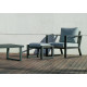 Salon de jardin bas 6 personnes en aluminium et Dralon - Bolonia - Hevea