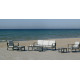 Salon de jardin bas 7 personnes en aluminium et Dralonlux - Bolonia - anthracite - Hevea