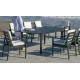 Fauteuil salon de jardin en aluminium et Dralon - Camelia - Hevea