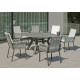 Fauteuil salon de jardin en aluminium et cordage - Catania - Hevea