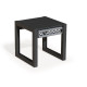 Table basse desserte en aluminium et cordage - Cayman - anthracite - Hevea