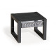 Table basse desserte en aluminium et cordage - Cayman - anthracite - Hevea