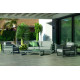 Salon de jardin bas 4 personnes en aluminium et Dralonlux - Cosmos - Hevea