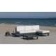 Salon de jardin bas d'angle 4 personnes en aluminium et Dralon - Menfis - anthracite - Hevea