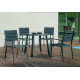 Fauteuil salon de jardin en aluminium et textilène - Milos - Hevea