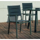 Fauteuil salon de jardin en aluminium et textilène - Milos - Hevea