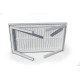 Table salon de jardin pliante 6 personnes en aluminium - Neferti - Hevea