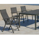 Table salon de jardin 8 personnes en aluminium et HPL - Palma - Hevea