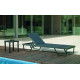 Bain de soleil multi-positions en aluminium et textilène - Tifanis - Hevea